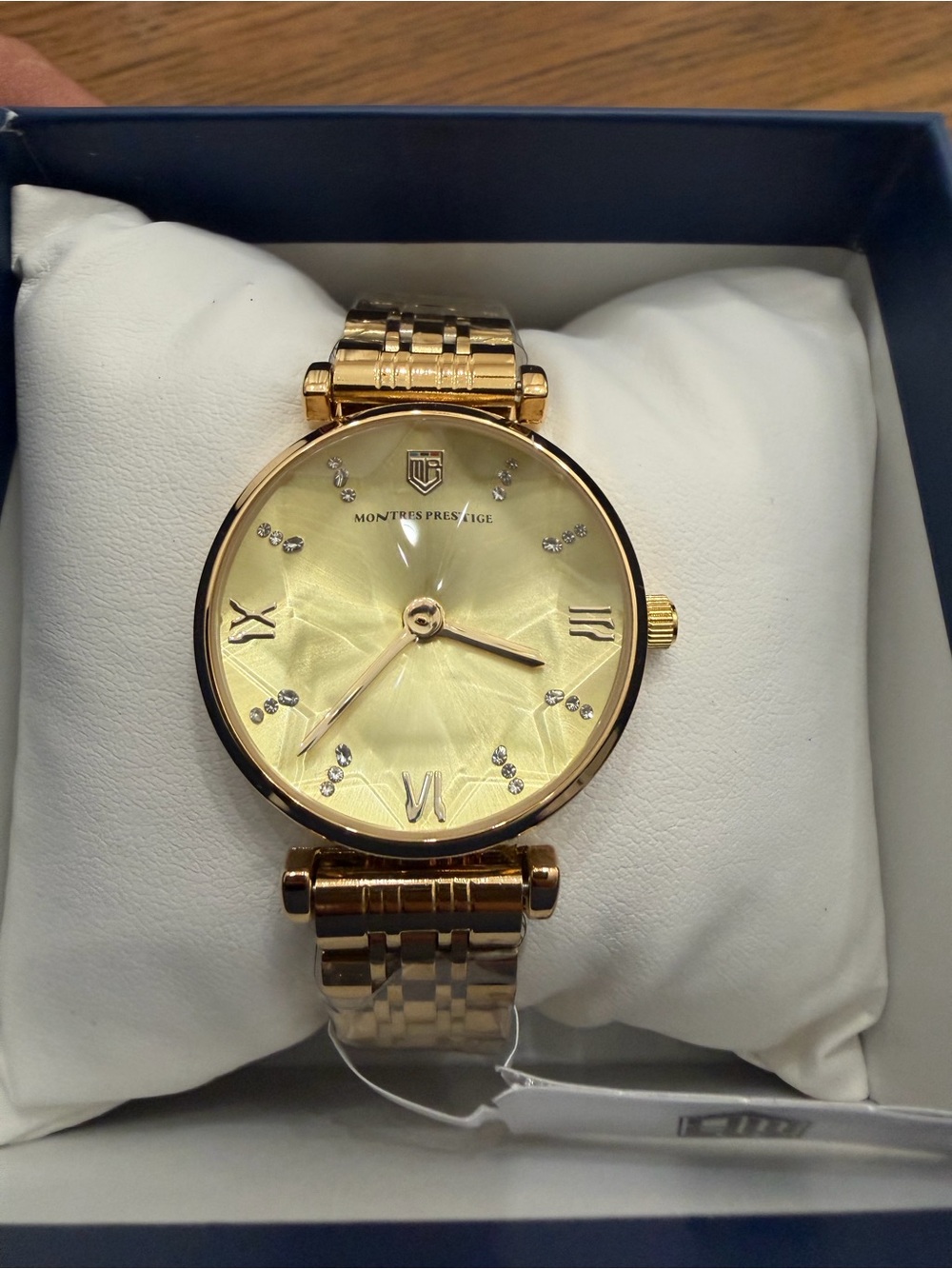 Invicta Montres Prestige Gold-Tone Crystal Dial Bracelet Watch - Picture 1 of 5